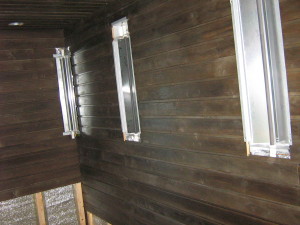 Infrapuna kiirgajad sauna seinas